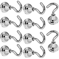 Anksixx Neodimio Ganchos Magnéticos- 10PCS Imanes con Gancho- 20mm Ganchos magnéticos superpotentes de neodimio para…